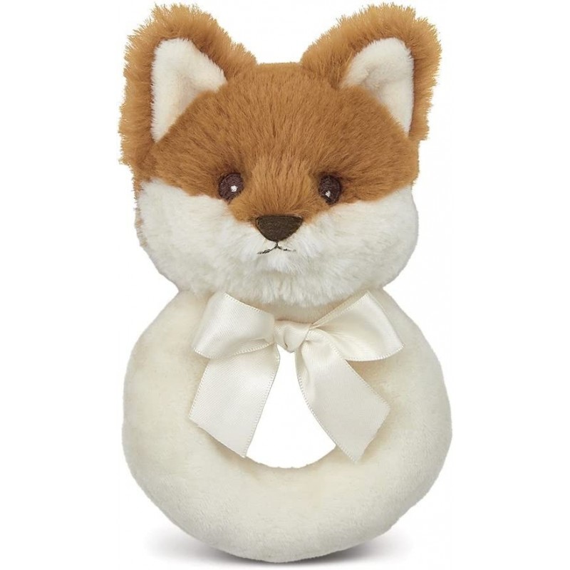 Bearington Baby Lil' Fritz Plush Stuffed Animal Fox Soft Ring Rattle 5.5 $23.41 Baby Rattles & Plush Rings