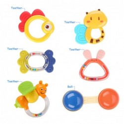 12PCS Baby Rattles 0-6 Months Rattles Toys for Babies 3 to 12 Months Little Hands Grab Teethers Toy Early Development Gifts f...