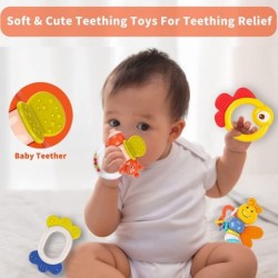 12PCS Baby Rattles 0-6 Months Rattles Toys for Babies 3 to 12 Months Little Hands Grab Teethers Toy Early Development Gifts f...