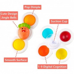 Suction Cup Spinner Toys Baby Toys Sensory Toys Bath Toys Dimple Toys Spinning Toy for Toddlers Eearly Education Toys Gifts f...