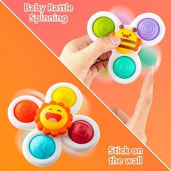 Suction Cup Spinner Toys Baby Toys Sensory Toys Bath Toys Dimple Toys Spinning Toy for Toddlers Eearly Education Toys Gifts f...