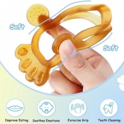 5 Pieces Baby Teething Toys for 6-12 Months Silicone Teether Hand Teether with Adjustable Wristband Anti-Dropping Chew Toys f...