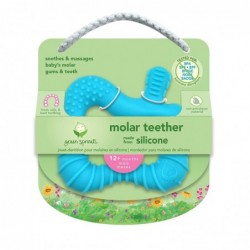 Molar Teether made from Silicone | Soothes & massages baby's molar gums & teeth | Soft flexible silicone eases pain Easy to h...