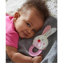 Chomp Champ Bunny Teether - with Crinkle Ears and Plastic Teething Ring for Babies from Birth and Up $16.21 Baby Teether Toys