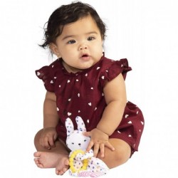 Cherry Blossom Days Baby Bunny Soothing Mini Blankie with Removable Silicone Teether $16.54 Baby Teether Toys