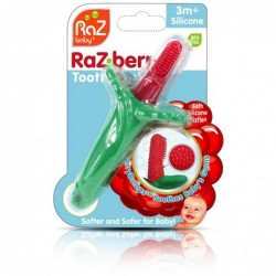 RaZberry Baby Teether & Toothbrush BerryBumps Soothe and Massage Sore Gums Perfectly Sized 1 Oz $35.19 Baby Teether Toys