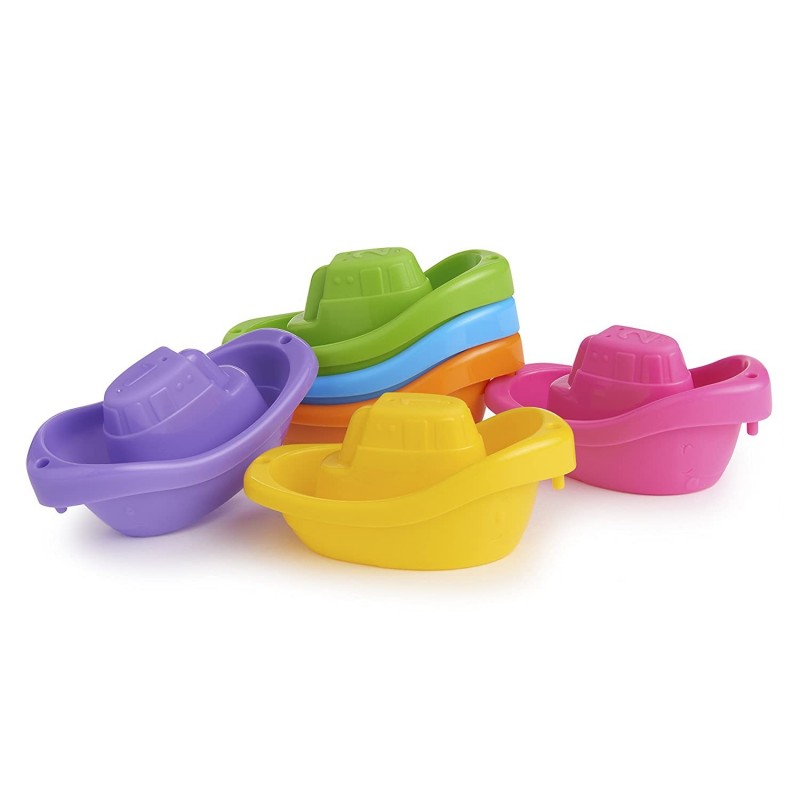 Little Boat Train Baby and Toddler Bath Toy 6 Piece Set $15.37 Bathtub Toys