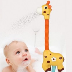 Giraffe Electric Spray Water Squirt Sprinkler Baby Bath Toys Bathtub Shower Pool Bathroom Toy for Infants Babies 6-12 Months ...