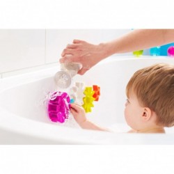 COGS Toddler Sensory Bath Tub Water Gear Toy Set for Kids Aged 12 Months and Up Pink (Pack of 5) $16.85 Bathtub Toys