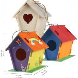 DIY Bird House Kit for Kids Build Your Own Bird House Kit for Children Includes 4 Large Unfinished Birdhouses to Paint and Bu...