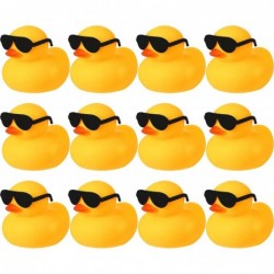 12 Pcs Rubber Ducks with 12 Sunglasses/ Hats/ Earphone/ Headwear/ Scarf Bath Toys Bathtub Duckies Mini Duck for Float Bathtub...