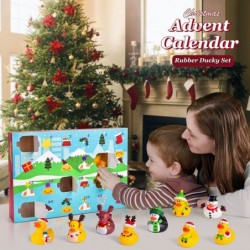 Christmas Advent Calendar 2022 for Kids 24 Days Christmas Countdown Calendar with Rubber Duck Bath Toys Assorted Duckies Chri...