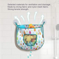 Bath Toy Organizer Shower Caddy - for Bathroom Baby Toy Storage Quick Dry Bathtub Mesh Net Baby Toy Holder with Suction Hooks...