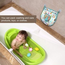 Bath Toy Organizer Shower Caddy - for Bathroom Baby Toy Storage Quick Dry Bathtub Mesh Net Baby Toy Holder with Suction Hooks...