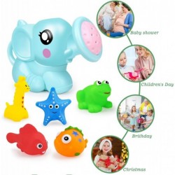 Bath Toys for Toddlers Colorful Rubber Duck Animals Book Set for 1 2 3 4 5 Boys Girls Baby Floating Bathtub Squirts Toy for B...