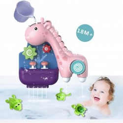 Baby Bath Toys Bath Toys with Wind up Bath Time Toys Bath Toys Without Hole Giraffe Waterfall Set with 3 Suction Cups for Kid...