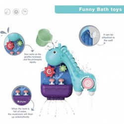 Baby Bath Toys Bath Toys with Wind up Bath Time Toys Bath Toys Without Hole Giraffe Waterfall Set with 3 Suction Cups for Kid...