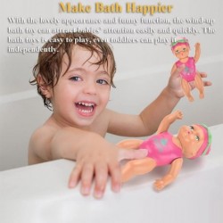 Swimming Doll Windup 6 Inch Swimming Girl Bath Toy Bathtub Swimming Doll Clockwork Swimming Tub Toy Backstroke Freestyle Swim...