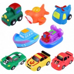 Bath Swimming Toys 8 Assorted Mini Pool Toys 3 Racing Car + Train + Boat + Hovercraft + Helicopter + Fighter $27.86 Bathtub Toys