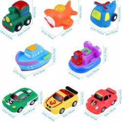 Bath Swimming Toys 8 Assorted Mini Pool Toys 3 Racing Car + Train + Boat + Hovercraft + Helicopter + Fighter $27.86 Bathtub Toys