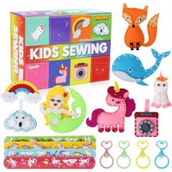 2022 Sewing Kit for Kids 8 Pre-Punched Felt Sewing for Girls Crafts for Girls Ages 6-8 with A Step-by-Step Guide Inside Felt ...