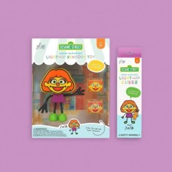 x Sesame Street Julia Water-Activated Bath Toy with 6 Reusable Light-Up Cubes for Sensory Play $44.90 Bathtub Toys