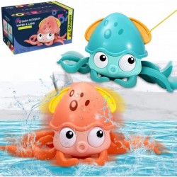 Baby Bath Toys Crawling Toy Wind up Octopus Water Toy Toddlers Swimming Floating Playing Paddling Set in Bathroom Beach Pool ...