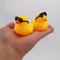 14 Pcs Rubber Ducks with Sunglasses Mini Rubber Duck Bath Toys Float and Squeak Bath Ducky for Bathtub Bathroom Baby Shower B...