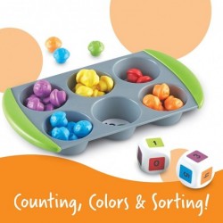 Mini Muffin Match Math Activity Set - 76 Pieces Ages 3+ Counting Games for Kids Preschool Learning Toys Homeschool Learning T...