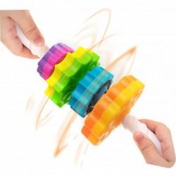 (1 PCS) Spinning Stacking Toys Spin Toys for Toddlers 1-3 Strong ABS Plastic Rainbow Spin Tower Autism Spin Stack Toys Suitab...