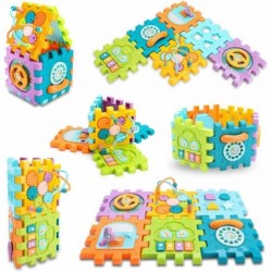 Activity Cube Baby Toys 6 in 1 Multi-Purpose Learning Cube with Music Activity Center Shape Sorter Toy Gift for 18M+ Year Old...