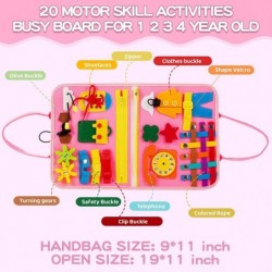 Busy Board for Toddlers 1 2 3 4 Year Old Sensory Activity Board for Learning Toys Travel Toys for Toddlers 1-3 Montessori Toy...