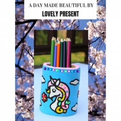 Unicorn Gift Art and Craft Kit DIY School Supply Clay Cool Toy Set for Girls Best Birthday Present for Ages 4 5 6 7 8 9 10 Ye...