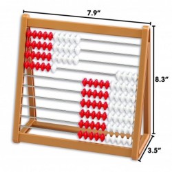 Abacus - In Home Learning Manipulative for Early Math - 10 Row Counting Frame - Teach Counting Addition and Subtraction $27.7...