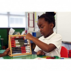 Abacus - In Home Learning Manipulative for Early Math - 10 Row Counting Frame - Teach Counting Addition and Subtraction $27.7...