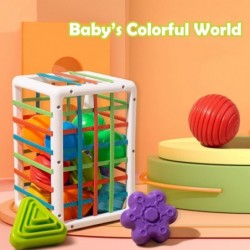 Baby Shape Sorting Toy Montessori Toys for 1 2 3 Year Old Babies Shape Sorter for Early Educational Babies and Toddlers(12PCS...