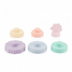 – Silicone Stacking & Teething Toy Features 6 Stacking Rings Made of Food Grade Silicone Each Ring is Numbered and Includes M...