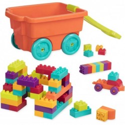 Locbloc Wagon - Building Toy Blocks for Toddlers (54 pieces) $49.73 Early Development & Activity Toys