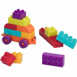 Locbloc Wagon - Building Toy Blocks for Toddlers (54 pieces) $49.73 Early Development & Activity Toys