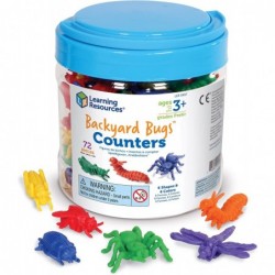 Backyard Bugs Counters - 72 Pieces Ages 3+ Counting and Sorting Toys for Toddlers Preschool Learning Toys $33.23 Early Develo...