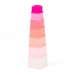 Happy Stacks - Baby Stacking Cups Montessori Silicone Baby Toys for Playtime and Development Fun Educational Toys for Gross M...