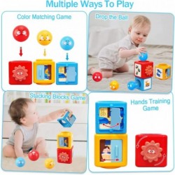 Toddler Stacking Sorting Toys 9-12 Months Montessori Toys for Toddlers 1 2 3 Year Old Baby Kids Educational Building Blocks B...