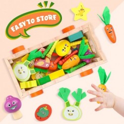 Montessori Wooden Toys for Toddlers Baby Boys Girls Age 1 2 3 Year Old -Carrots Harvest Game Wooden Sensory Learning Educatio...