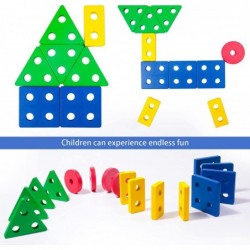 Montessori Toys for 1-3 Year Old Boys Girls Wooden Sorting & Stacking Toys for Toddlers and Kids Color Recognition Stacker Sh...