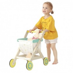 Baby Push Walker Kids Shopping Cart Toy Baby Walker with Wheels for Boy & Girl 12 Months and Up Sit to Stand 2-in-1 Learning ...