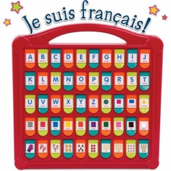 – French Alphabet Toy for Learning – 50 Pop-Up Flaps – Letters Words Numbers Colors Shapes – Educational Toy for Toddlers Kid...