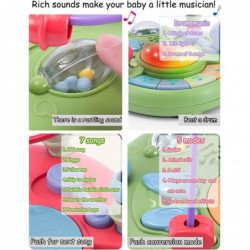 Bead Maze Toys for Toddlers Educational Around Circle Bead Skill Improvement Toy with Sounds and Drum Colorful Roller Coaster...