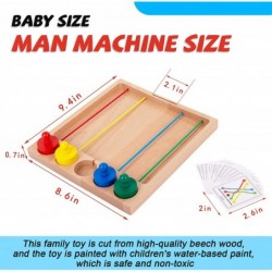 Wooden Toys for Color Rope Sorting Shape and Matching Puzzle Game Family Game for Kids and Parent Color Cognitive Matching Oc...