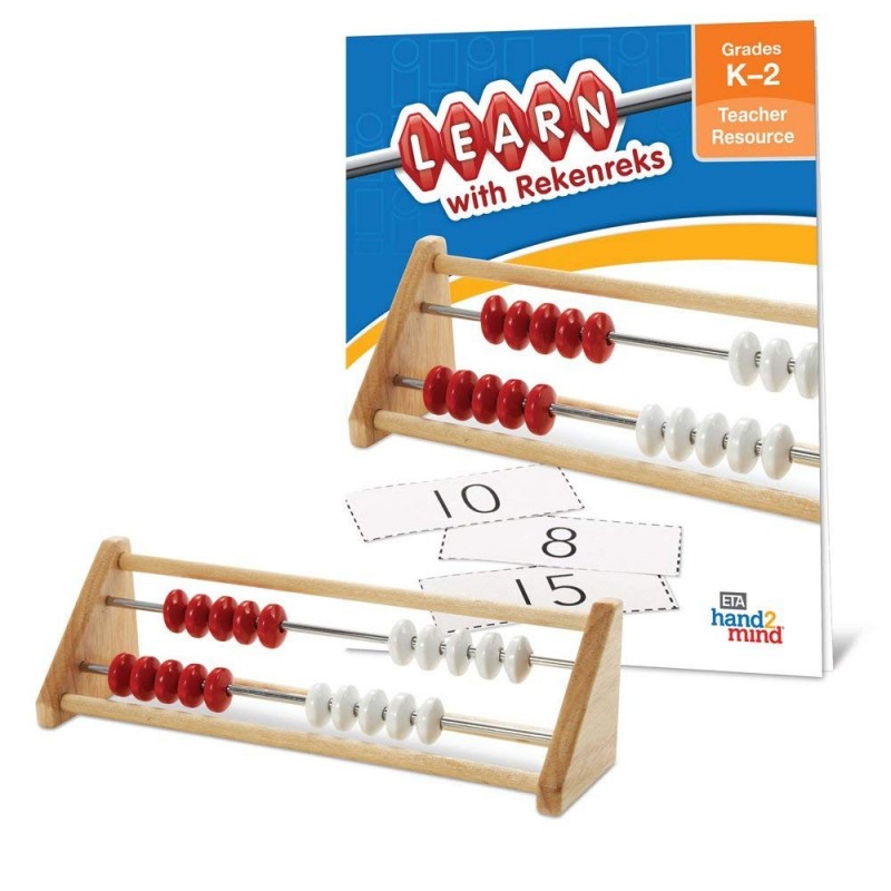 20 Bead Wooden Rekenrek Activity Set Abacus for Kids Math Math Manipulatives Kindergarten Counting Rack for Kids Counters for...