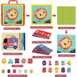 Preschool Learning Activities- Matching Mosaic Pegboard Number Puzzles Math Counting Game Kindergarten Classroom Must Have Bu...